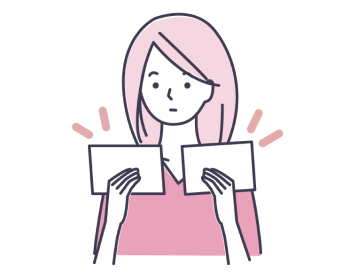 通信費を確認する女性